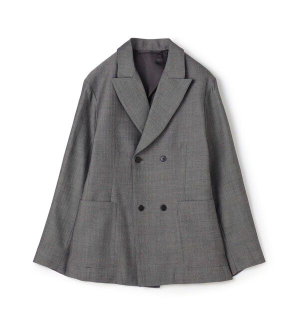 TOMORROWLAND MENS「ハルトウールツイル ダブルブレステッド 4Bジャケット」|テーラードジャケット|16 グレー系