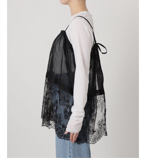 IENA「《追加》Heriter/エリテ リバーレースキャミソール」|シャツ・ブラウス|