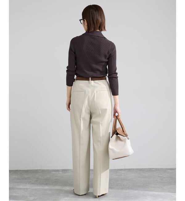 IENA「ハイツイストツイルスラックス」|スラックス|