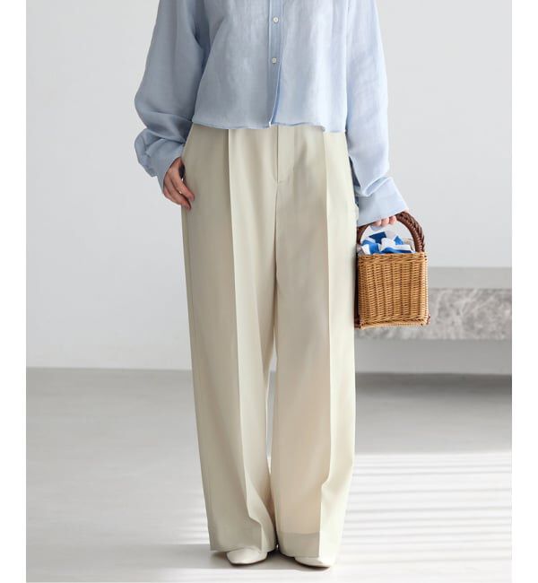 IENA「ハイツイストツイルスラックス」|スラックス|