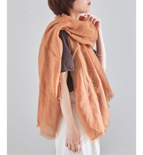 IENA「《予約》NIMNIMDUAI/ニムニムデュアイ PLAIN GAUZE STOLE ストール」|ストール|