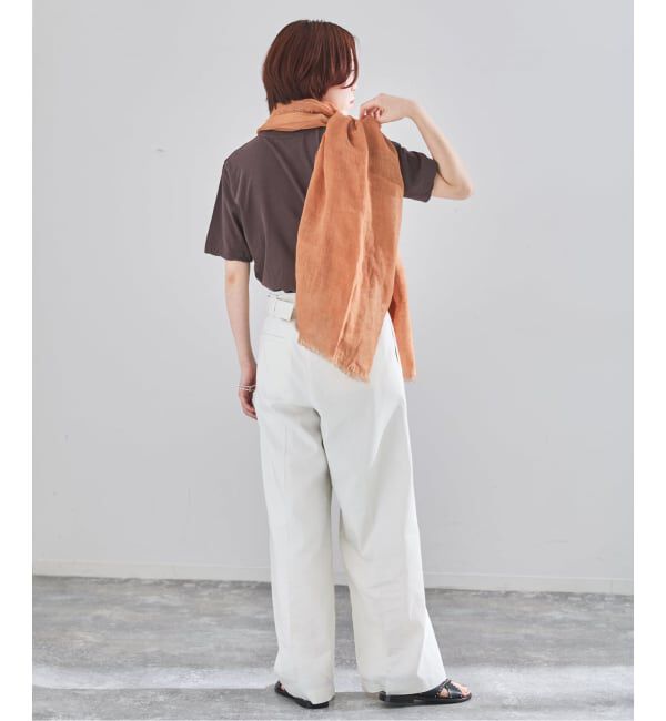 IENA「《予約》NIMNIMDUAI/ニムニムデュアイ PLAIN GAUZE STOLE ストール」|ストール|