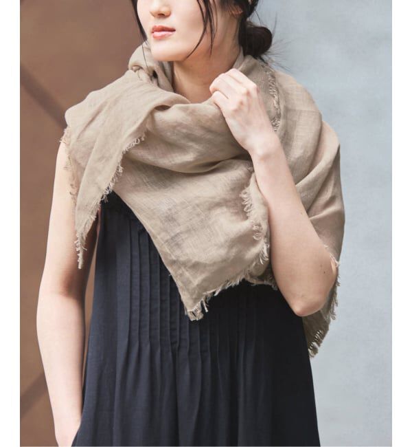 IENA「《予約》NIMNIMDUAI/ニムニムデュアイ PLAIN GAUZE STOLE ストール」|ストール|