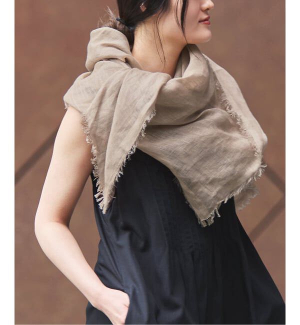IENA「《予約》NIMNIMDUAI/ニムニムデュアイ PLAIN GAUZE STOLE ストール」|ストール|