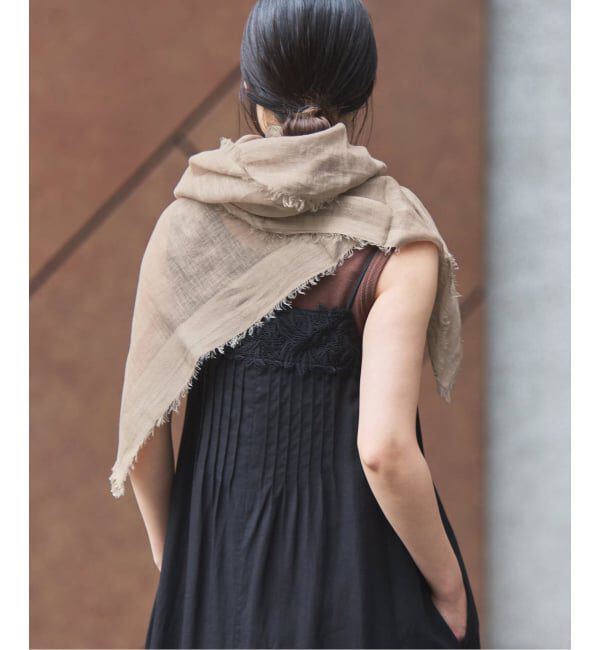 IENA「《予約》NIMNIMDUAI/ニムニムデュアイ PLAIN GAUZE STOLE ストール」|ストール|