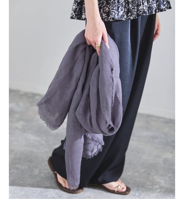 IENA「《予約》NIMNIMDUAI/ニムニムデュアイ PLAIN GAUZE STOLE ストール」|ストール|