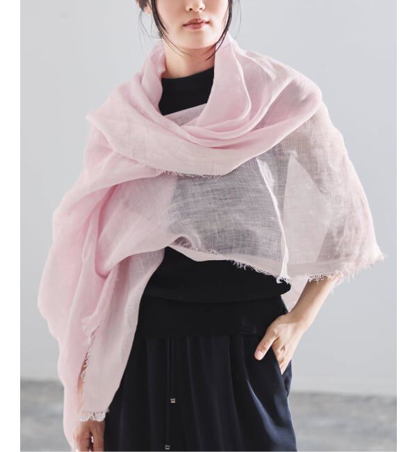 IENA「《予約》NIMNIMDUAI/ニムニムデュアイ PLAIN GAUZE STOLE ストール」|ストール|