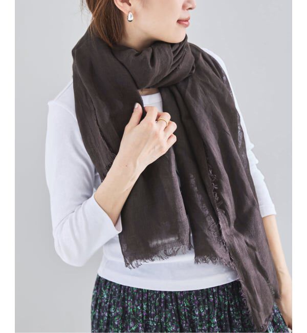 IENA「《予約》NIMNIMDUAI/ニムニムデュアイ PLAIN GAUZE STOLE ストール」|ストール|