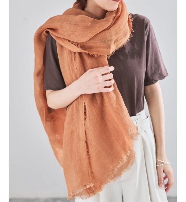 IENA「《予約》NIMNIMDUAI/ニムニムデュアイ PLAIN GAUZE STOLE ストール」|ストール|