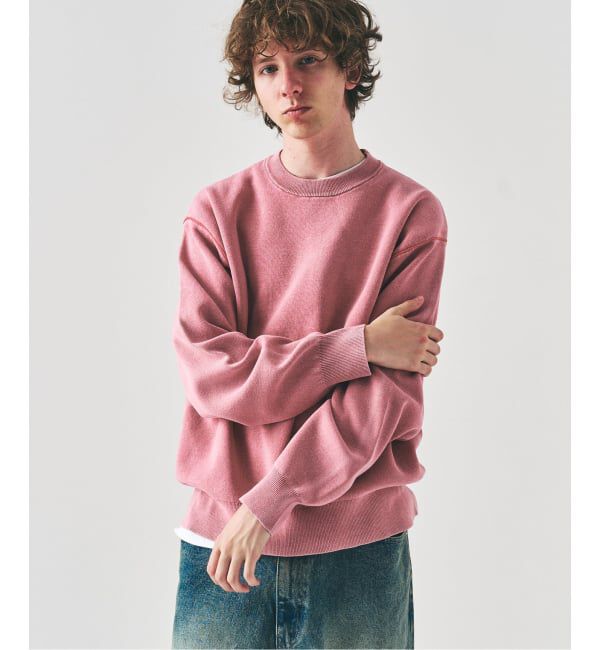 417 EDIFICE「フェイドカラー ニットクルー」|ニット・セーター|ピンク