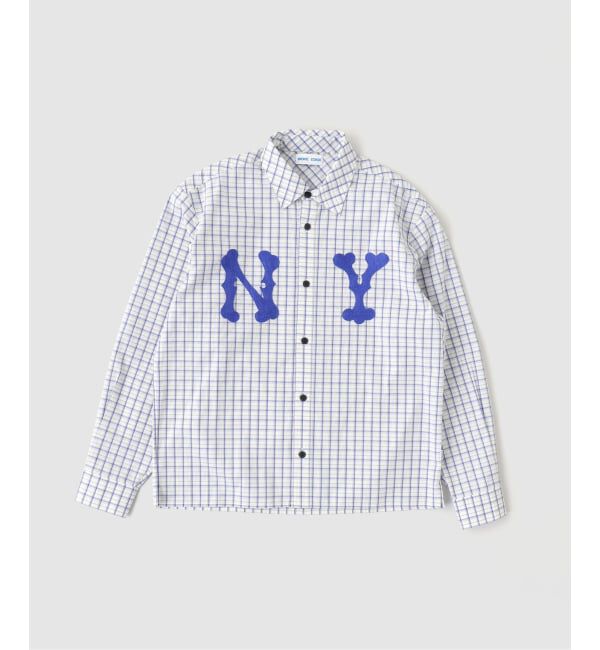 PULP「WOKE EDGE / ウォークエッジ NY GLIT CHECK SHIRT」|シャツ・ブラウス|ブルー A