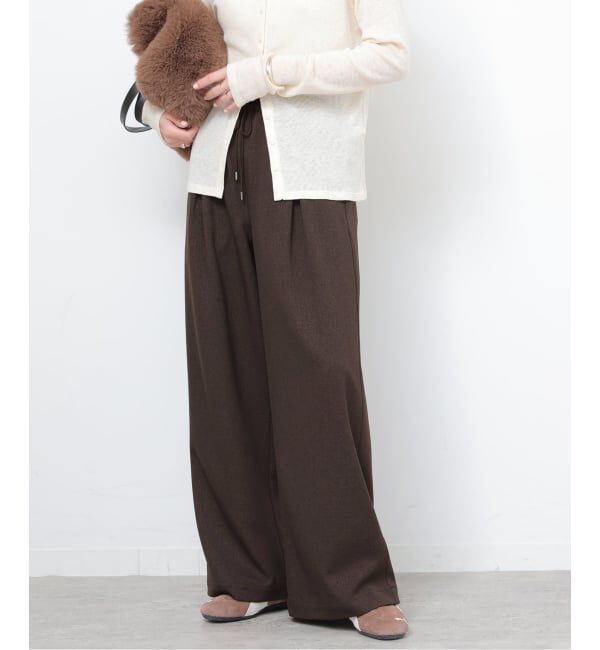 JOURNAL STANDARD relume「ストレッチメランジツイルイージーパンツ」|スラックス|ブラウン