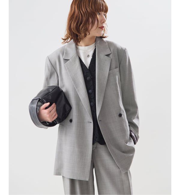 journal standard L'essage「MOULI バックギャザージャケット」|テーラードジャケット|