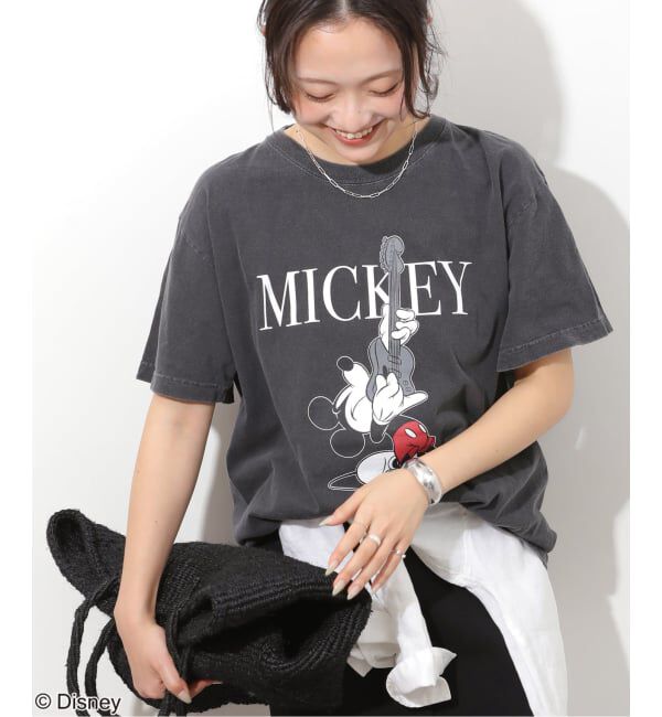 JOURNAL STANDARD relume「《予約》【GOOD ROCK SPEED / グッドロックスピード】＜MICKEY MOUSE＞Tシャツ」|Tシャツ・カットソー|ブラック A