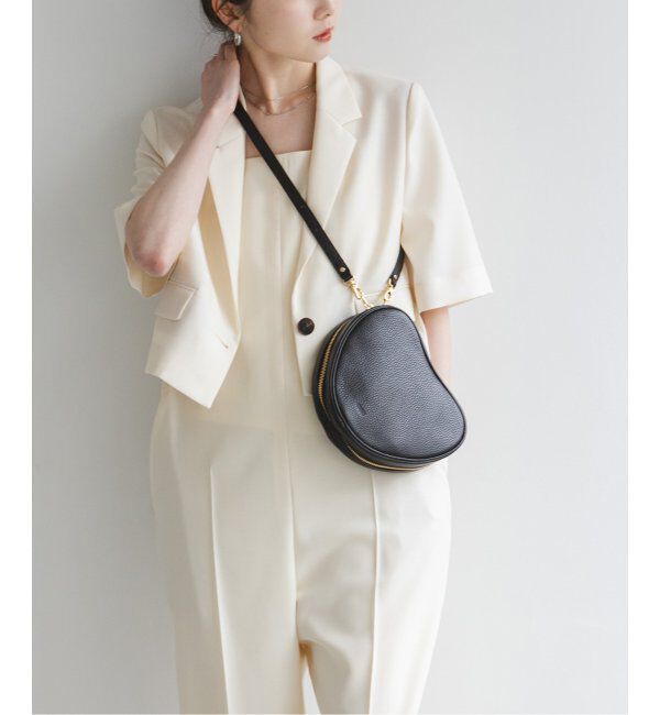 NOBLE「ch!iii/チー Leather Heart Shoulder」|ショルダー・メッセンジャー|ブラック