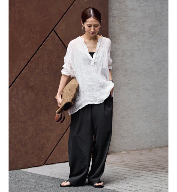 FRAMeWORK「≪追加≫ 手洗い可 / ポリエステルツイルリラックスパンツ」|その他|