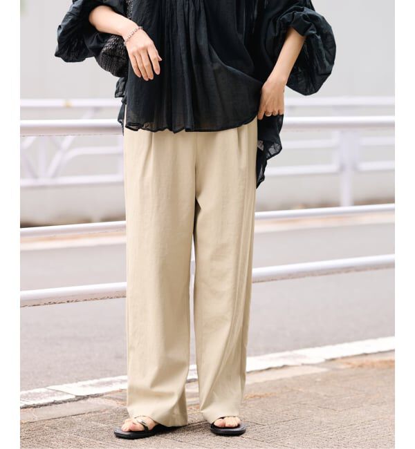 FRAMeWORK「≪追加≫ 手洗い可 / ポリエステルツイルリラックスパンツ」|その他|