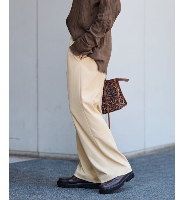 FRAMeWORK「≪追加≫ 手洗い可 / ポリエステルツイルリラックスパンツ」|その他|