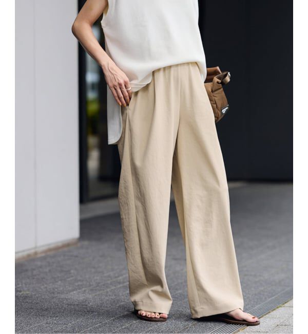 FRAMeWORK「≪追加≫ 手洗い可 / ポリエステルツイルリラックスパンツ」|その他|