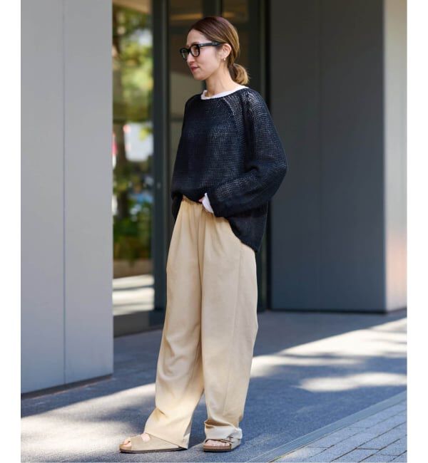 FRAMeWORK「≪追加≫ 手洗い可 / ポリエステルツイルリラックスパンツ」|その他|