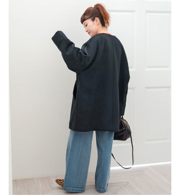 Spick and Span「TICCA / ティッカ ノーカラーテントコート」|ノーカラーコート|