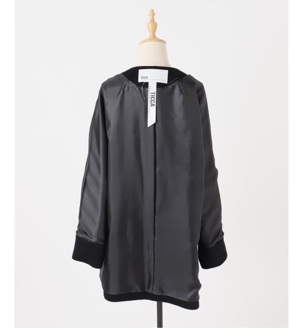 Spick and Span「TICCA / ティッカ ノーカラーテントコート」|ノーカラーコート|