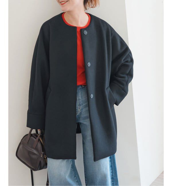 Spick and Span「TICCA / ティッカ ノーカラーテントコート」|ノーカラーコート|