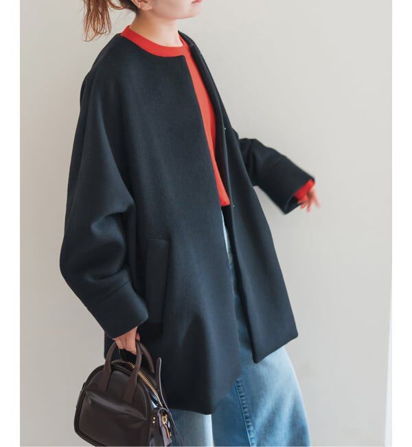 Spick and Span「TICCA / ティッカ ノーカラーテントコート」|ノーカラーコート|