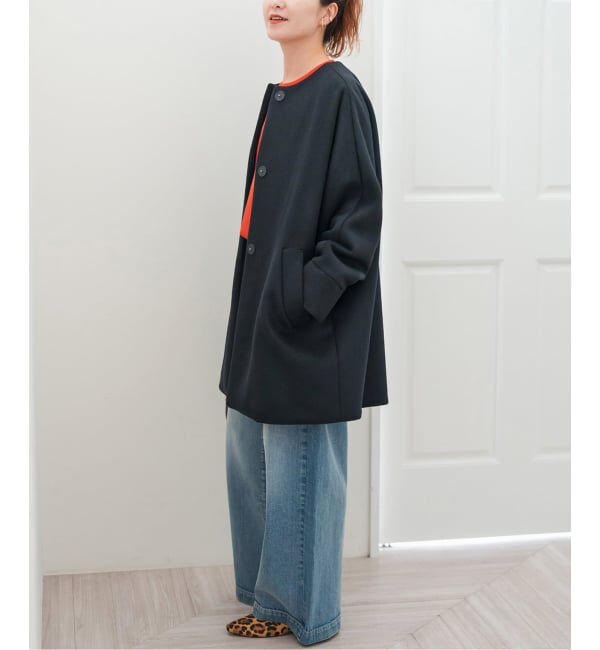 Spick and Span「TICCA / ティッカ ノーカラーテントコート」|ノーカラーコート|