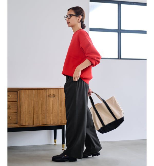 FRAMeWORK「≪手洗い可≫TWギャバリラックスパンツ」|スラックス|