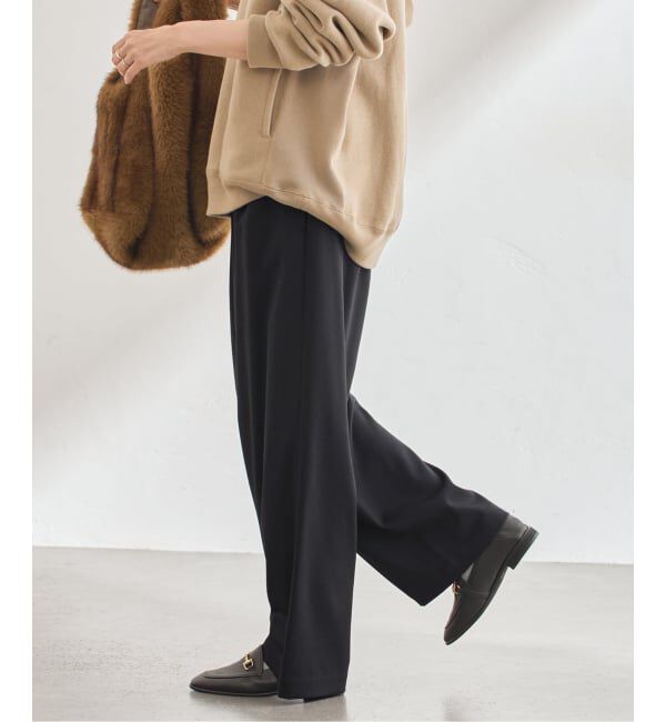 FRAMeWORK「≪手洗い可≫TWギャバリラックスパンツ」|スラックス|