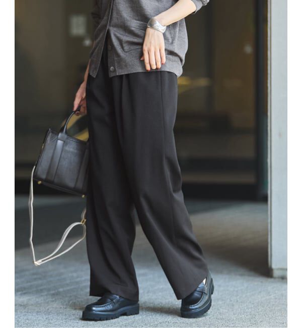 FRAMeWORK「≪手洗い可≫TWギャバリラックスパンツ」|スラックス|