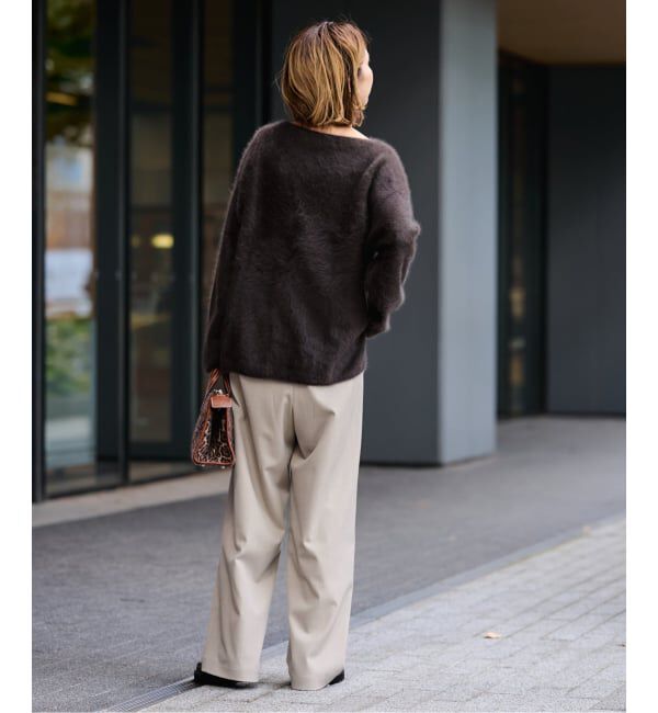 FRAMeWORK「≪手洗い可≫TWギャバリラックスパンツ」|スラックス|