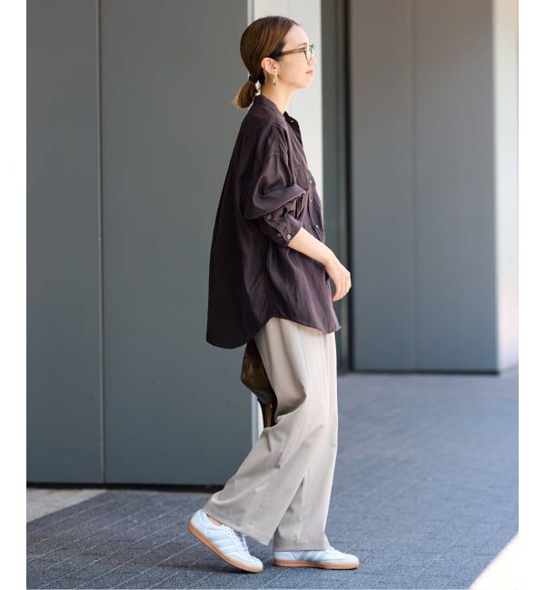 FRAMeWORK「≪手洗い可≫TWギャバリラックスパンツ」|スラックス|