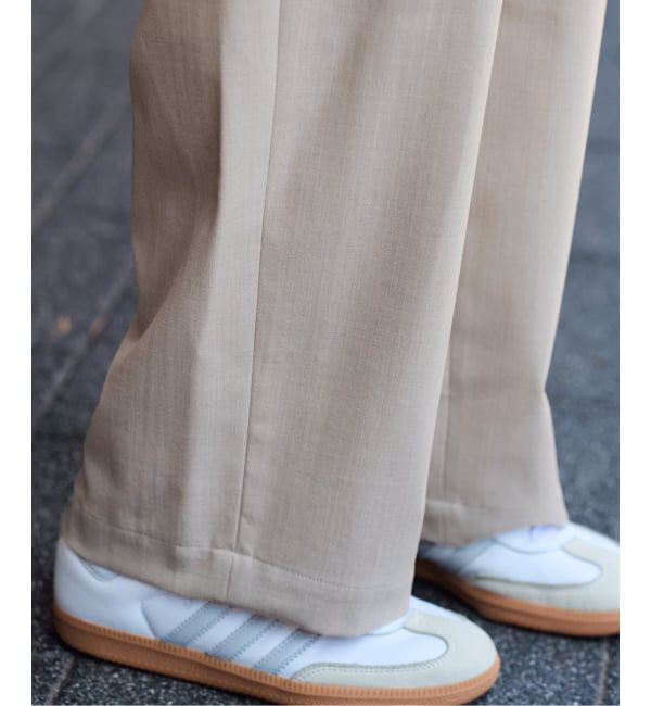 FRAMeWORK「≪手洗い可≫TWギャバリラックスパンツ」|スラックス|