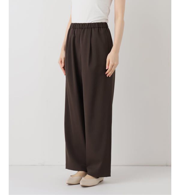 FRAMeWORK「≪手洗い可≫TWギャバリラックスパンツ」|スラックス|