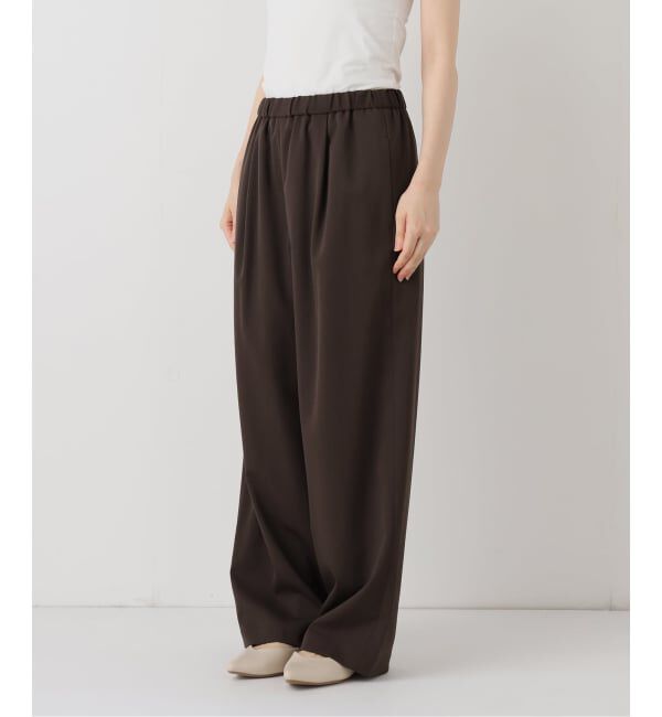 FRAMeWORK「≪手洗い可≫TWギャバリラックスパンツ」|スラックス|