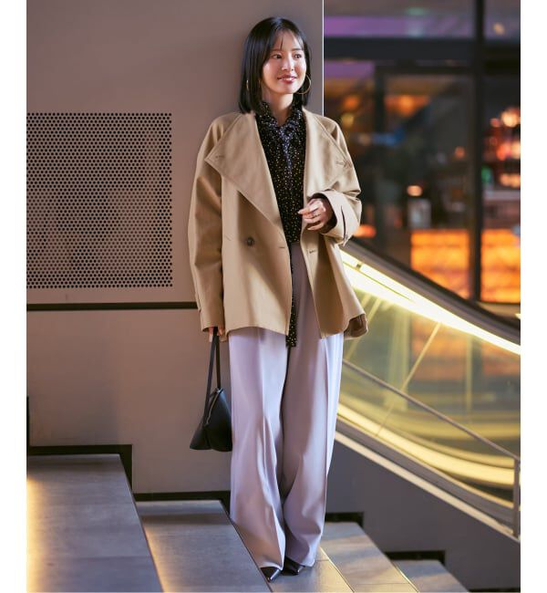 NOBLE「《追加》コットンダブルクロススタンドショートコート」|その他|