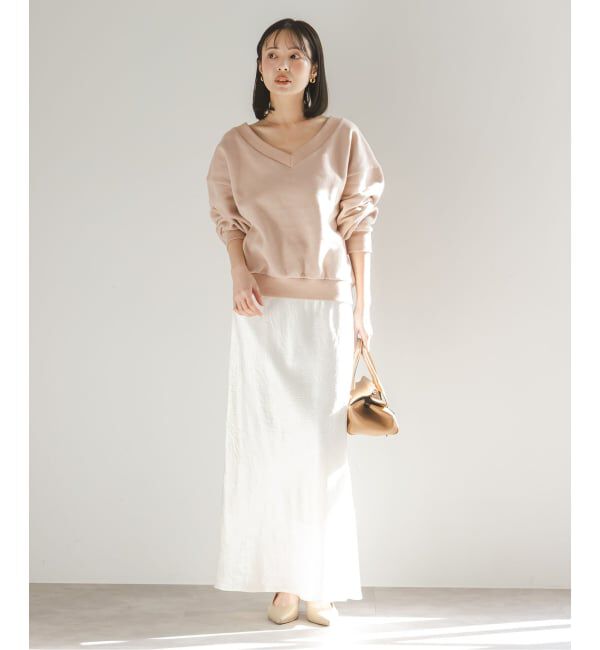 NOBLE「Vネックオーバースウェット」|スウェット・ジャージ|