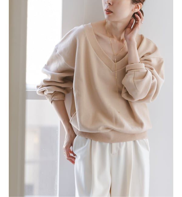 NOBLE「Vネックオーバースウェット」|スウェット・ジャージ|