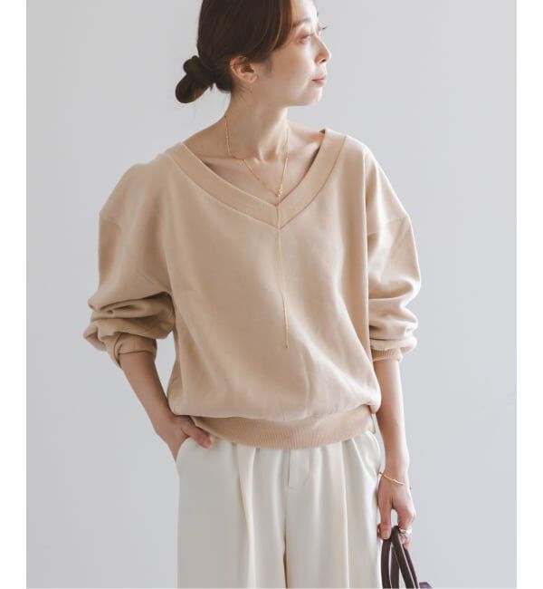 NOBLE「Vネックオーバースウェット」|スウェット・ジャージ|