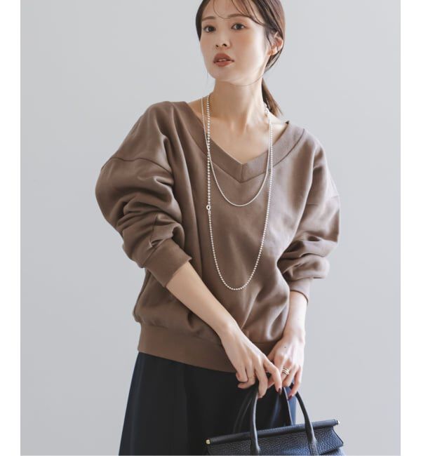 NOBLE「Vネックオーバースウェット」|スウェット・ジャージ|