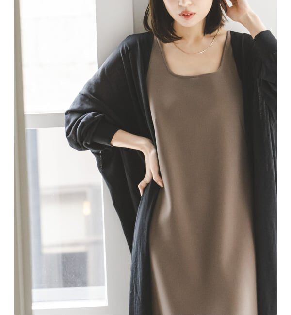 NOBLE「《予約》18Gシアーロングカーディガン」|カーディガン|