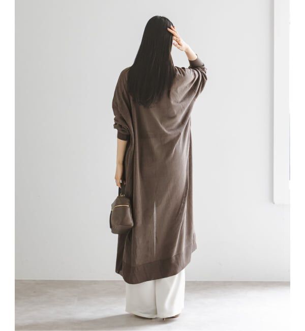 NOBLE「《予約》18Gシアーロングカーディガン」|カーディガン|