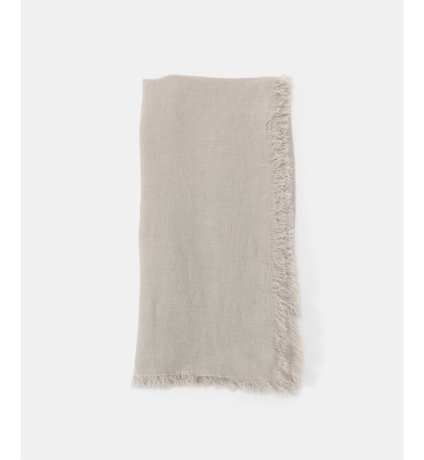 FRAMeWORK「ASAUCE MELER/アソースメレ フランダースサンリネンガーゼSTLIII 110」|ストール|グレーB