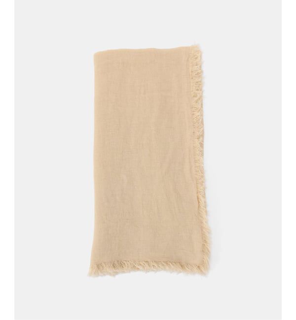 FRAMeWORK「ASAUCE MELER/アソースメレ フランダースサンリネンガーゼSTLIII 110」|ストール|イエロー