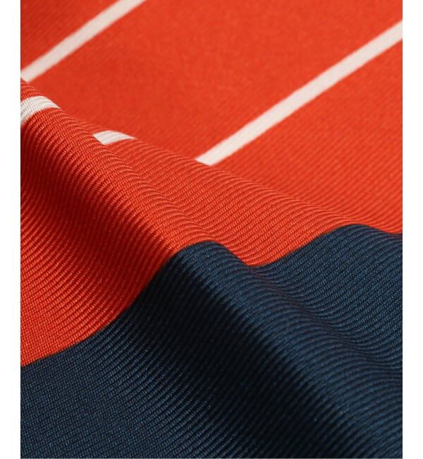 NOBLE「sense the pebble/センスザぺブル シルクスカーフ(レッド)」|バンダナ・スカーフ|