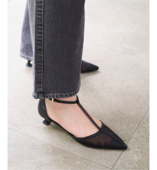  「《追加》3.5cmTストラップシアーパンプス」|パンプス|