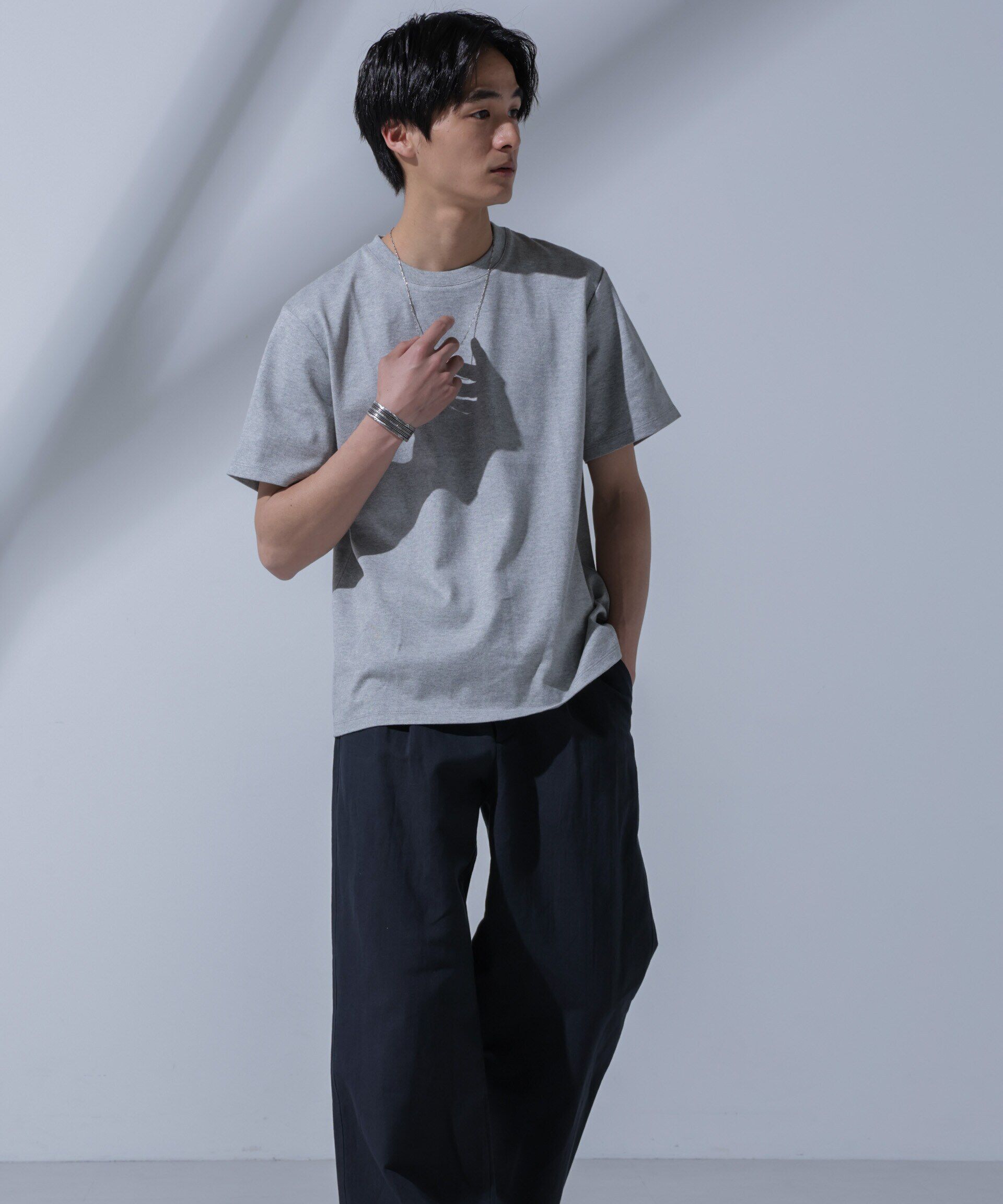 nano･universe「<追加生産>Anti Soaked(R) 汗染み防止 クルーネックTシャツ」|Tシャツ・カットソー|