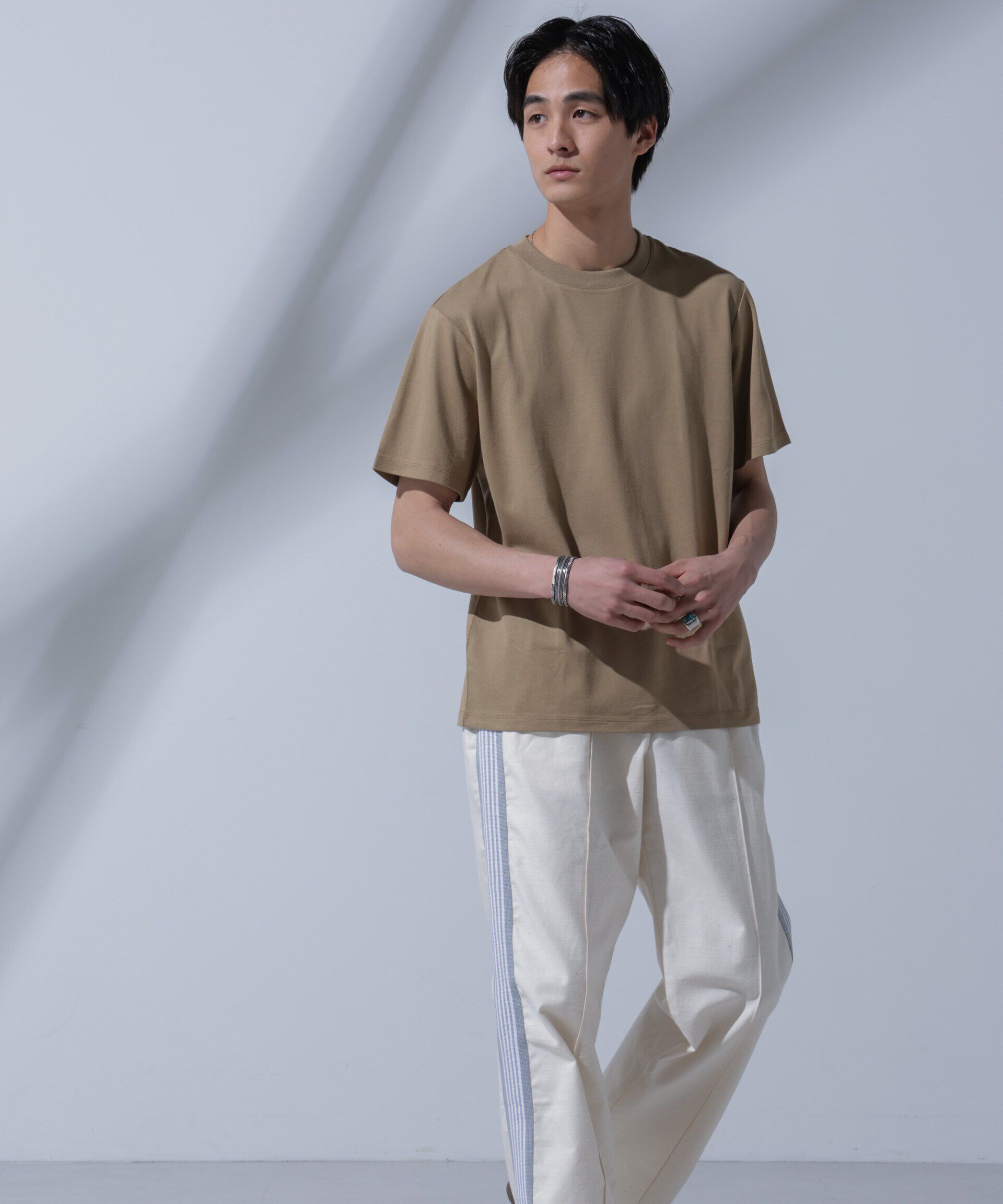 nano･universe「<追加生産>Anti Soaked(R) 汗染み防止 クルーネックTシャツ」|Tシャツ・カットソー|